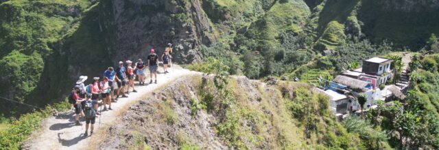 Hiking in Cape Verde through scenic mountain trails, lush valleys and breathtaking landscapes.